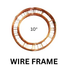 10" Metal Flat Wire Wreath