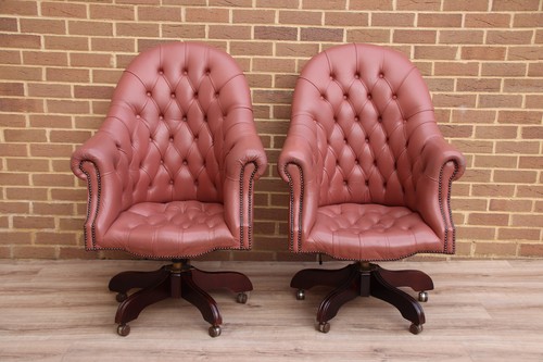 Pair chesterfield directors - of,