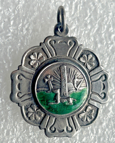 Dublin irish silver medal fob - irish,