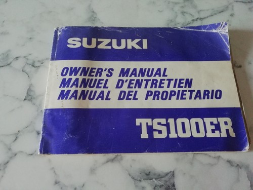 Suzuki ts100er owners manual - ts100er,