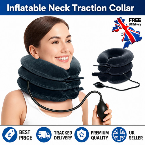 Inflatable neck traction - neck,