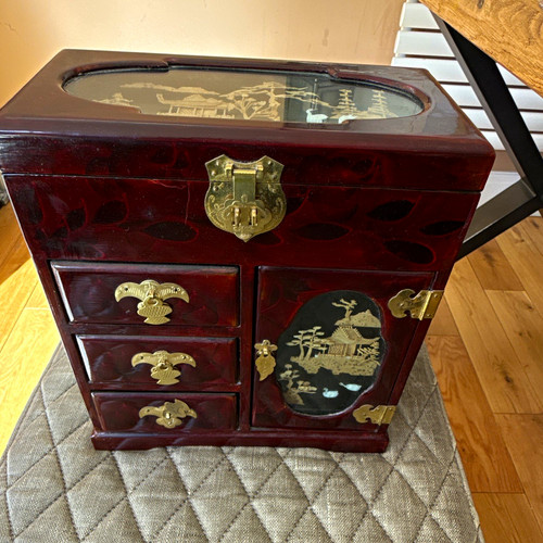 Vintage chinese wood jewellery - vintage,
