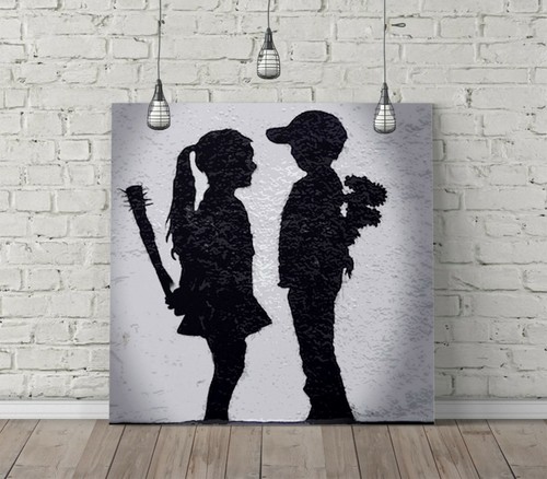 Banksy boy meets - banksy,