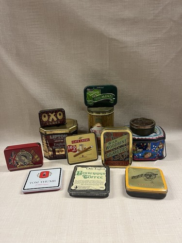 Vintage advertising tins - advertising,
