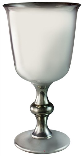 Chalice pewter wine goblet - pewter,