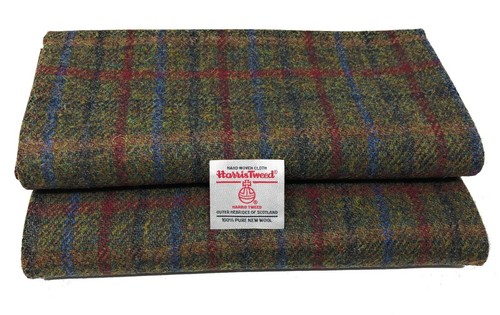 Harris tweed green with blue - harris,