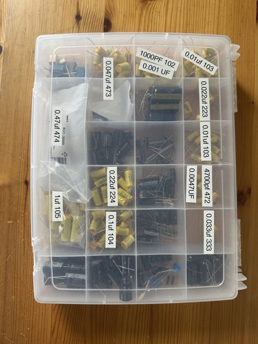 Capacitors assorted and valve - capacitors,