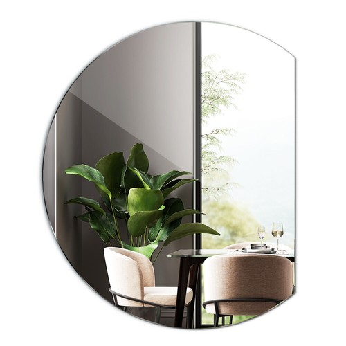 Wall mirror round large - mirror, makeup
