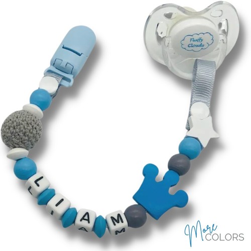 Baby dummy clip personalized - clip,