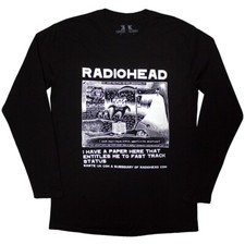 Radiohead 'Ice Caps' Black Long Sleeve T shirt - NEW OFFICIAL