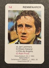 Alain Prost Rookie Card #1d -