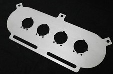 BASE PLATE TO FIT PX600 AIR FILTER ON TO R1 CARBS  2MM ALUMINIUM - CNC MACHINED