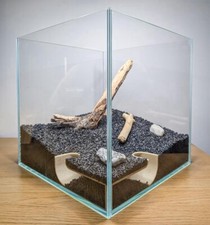 Large Aquarium Cave Hide Corner Tunnel for Betta Shrimp, Plecos, Cory – Tank