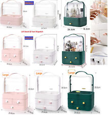 UK Desktop Storage Box Make-up Organizer Cosmetic Drawer Case with Handle