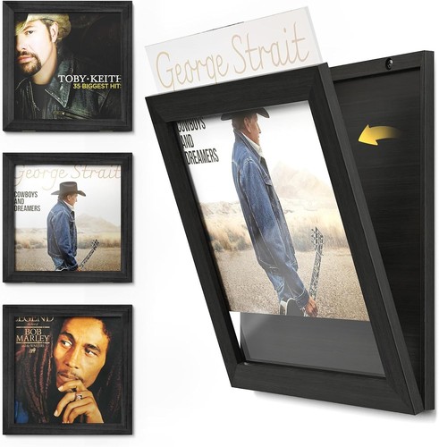 Vinyl record frame wall - record, front