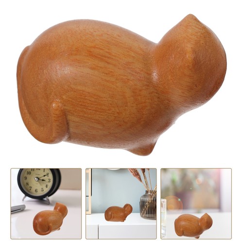 Portable wooden cat - wooden, statue