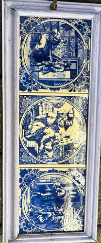 Framed delft style ceramic - delft-style,