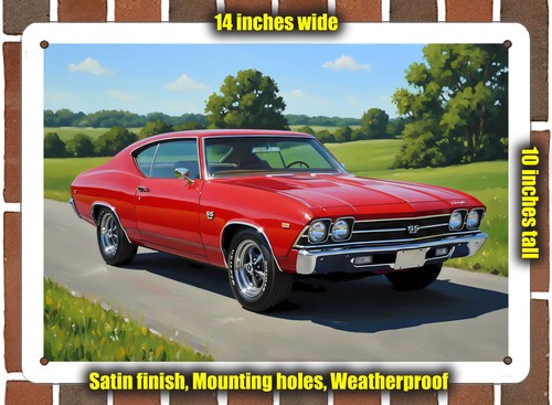 Metal sign 1969 chevrolet - 1969,