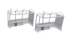 TT Gauge Two Modern Bus Shelters Model Railway Scenery