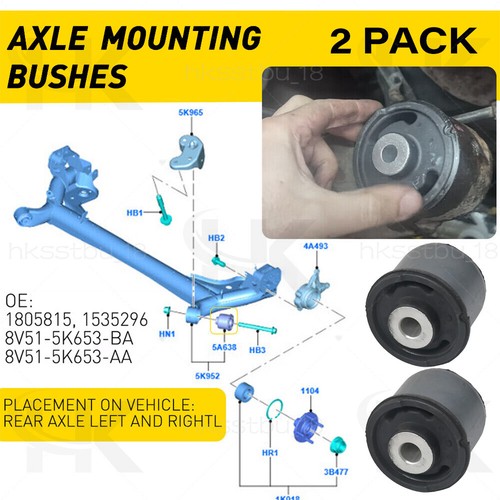 Rear axle mounting - rear,