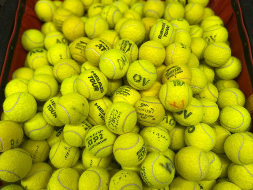 Used branded tennis - tennis, balls