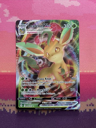 Pokemon card leafeon vmax - pokemon,