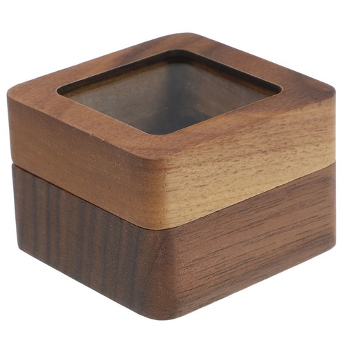 Reusable wooden ring case - reusable,