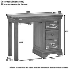 Dressing Table Set with Mirror