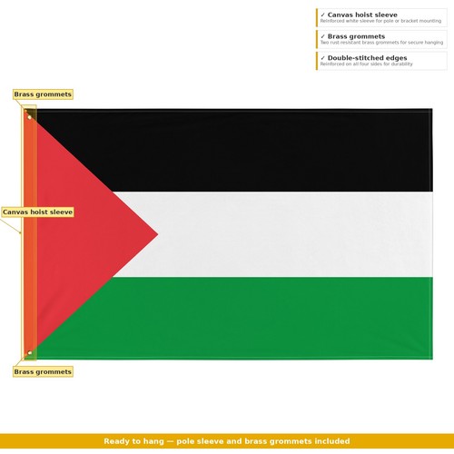Palestine palestinian flag 3x5 - palestine,
