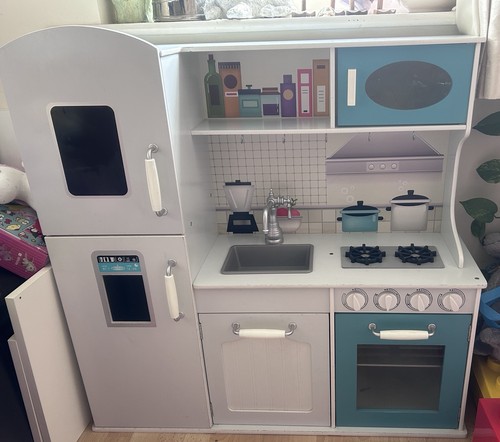 Wooden toy kitchen