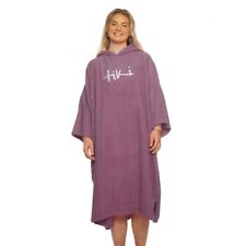 Tiki Beach Changing Robe Mauve Adult NEW 100% Cotton Towelling Womens Poncho