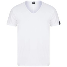 REPLAY RAW CUT V-NECK COTTON