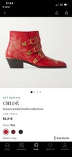 Chloe Susanna Boot Red (41)