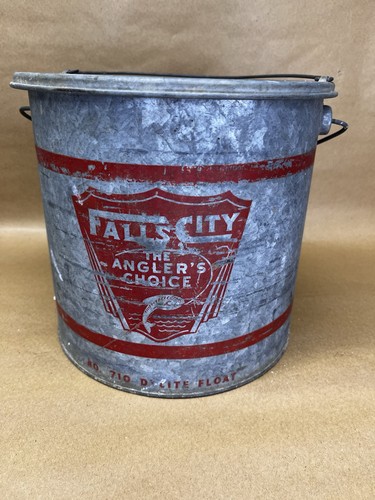 Vintage falls city galvanized - falls,