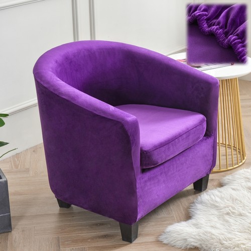 Velvet club chair slipcover - club,