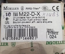 LOT OF 5 MOELLER M22-D-X PUSH BUTTONS (U1.7b2)    