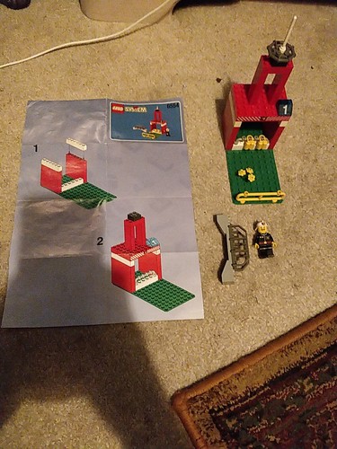 Lego system 6554 fire - system, station
