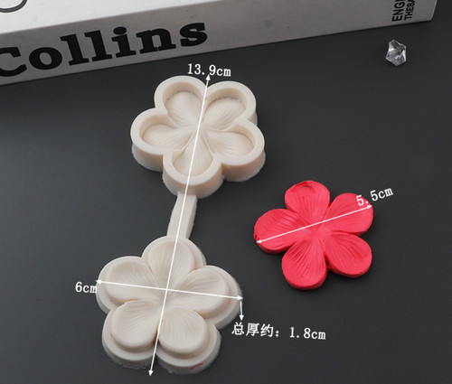 Flower silicone fondant mould - flower,