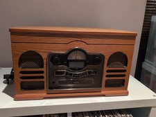 ✨ Stortford 6-in-1 Music Centre CD Record Player Cassette Radio USB Model 8714