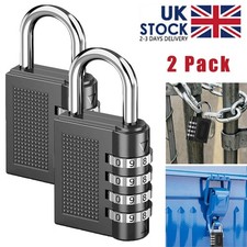 2X 4 Digit Combination Padlock