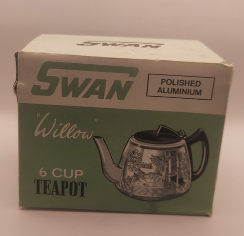 Vintage willow pattern - pattern, swan