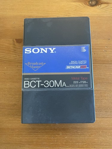Two sony broadcast - two, master