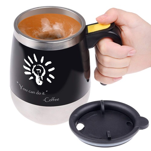 Self stirring coffee mug - ,