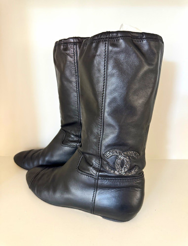 Chanel mid calf boots - chanel, mid-calf