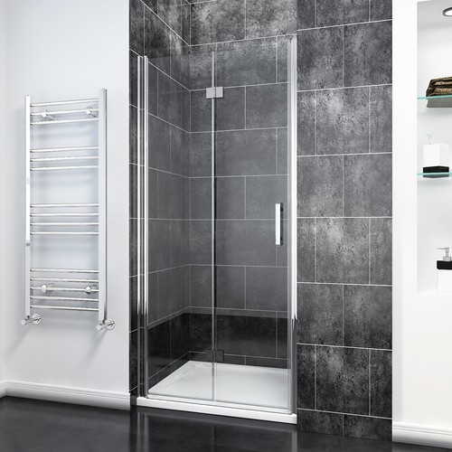 Frameless fold shower door - frameless,