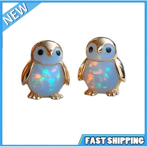 Tiny penguin opal stud - tiny,