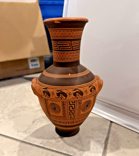 Vintage greek amphora hand - greek,