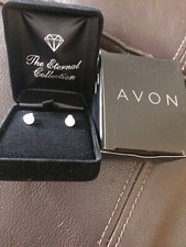 Diamond / Pearl Earrings Avon
