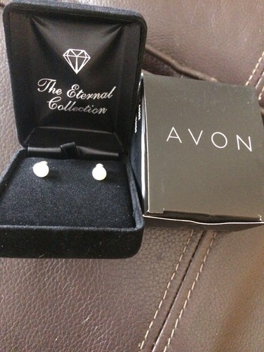 Diamond pearl earrings avon - diamond, /