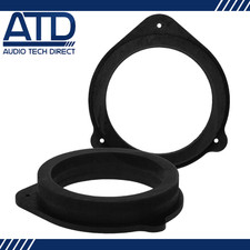 MDF Front Rear 165mm 6.5" Speaker Adaptors Rings for Audi A3 8P A4 B7 B6 R8